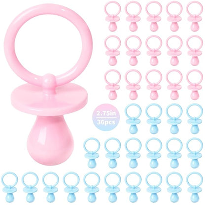 36 Plastic Pacifiers for Baby Shower Game, 2.75?ÖŌĆ?Baby Shower Pacifiers