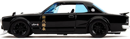 Tokyo Revengers 1:24 1971 Nissan Skyline GT-R Die-Cast Car & 2.75" Mikey Figure, Toys for Kids and Adults