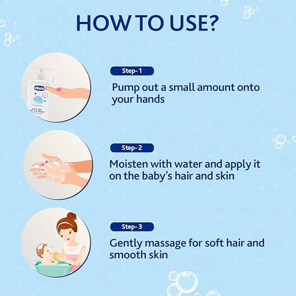 Chicco Baby Moments Gentle Body Wash and Shampoo (500ml)