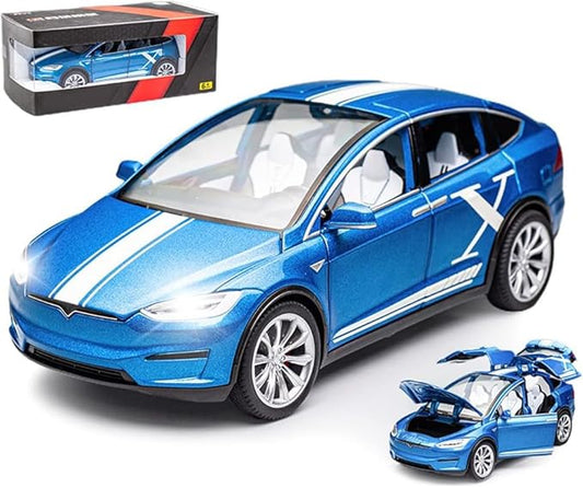 1:24 Scale Model X Alloy Car Model Diecast Toy Vehicles for Kids, Car Model Toy，Pull Back Alloy Car with Lights and Music Girls.(1:24 Model