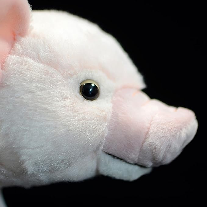 ZHONGXIN MADE Simulation Pink Pig Plush Toy - Cute 14inch Pig Stuffed Animal Toys, Soft Pig Pillow, Lifelike Pig Plushie Toys Hugging Pillow Gifts for Kids