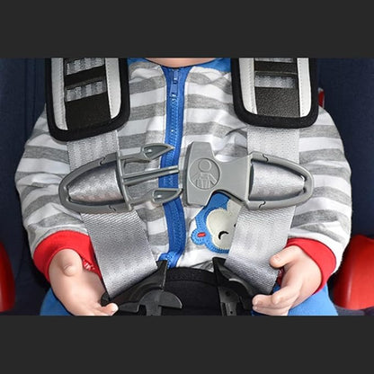 Universal Child Car Seat Chest Harness Clip Universal Safer Belt Clip Buckle Lock Stroller Chest Clip Adjustable Guard for Baby and Kids (Light Gray)