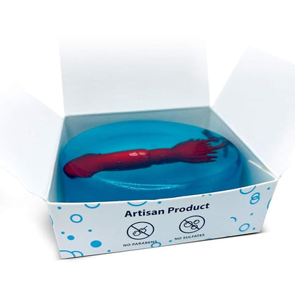 Relaxcation Soap Bar For Kids with Toy SEA ANIMALS Inside - Sweet SEA SHARK Scent and Blue Color of a bar