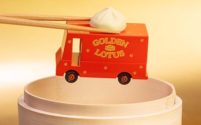 Candylab Toys CANDYCAR® Wooden Food Truck Collection - Dumpling Van,