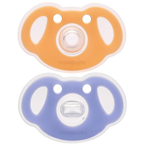 Mombella Koala Pacifiers 0-3 Months, Silicone Baby Pacifier for Breastfed Babies