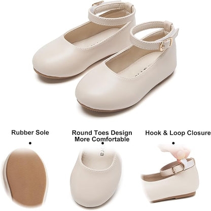 Felix & Flora Girls Toddler Little Ballet Shoes - Flower