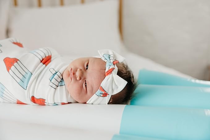 Copper Pearl Baby Bows: Stylish Headbands for Baby Girls, Premium Soft and Stretchy Baby Headbands