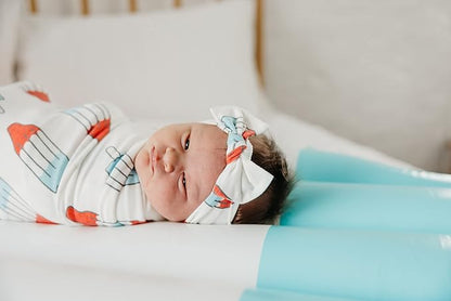 Copper Pearl Baby Bows: Stylish Headbands for Baby Girls, Premium Soft and Stretchy Baby Headbands
