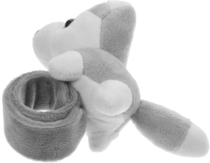 Toyvian Pop Circle Bracelet Huggers Slap Bracelet Dog Slap Bracelet Plush Slap Bracelet Stuffed Dogs for Kids Animals for Kids Bracelets for Kids Snap Wristband Party Slap Bracelets Plush