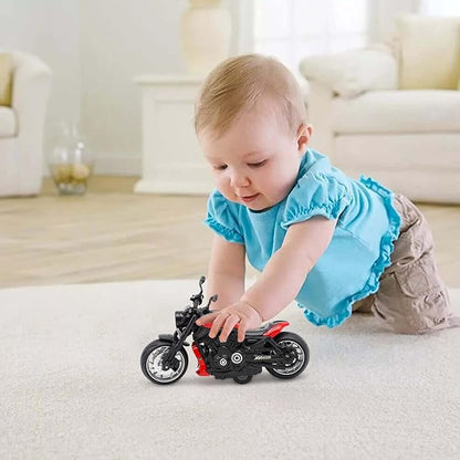 Pull Back Motorcycle Toys - Toy Motorcycle with Flashing Light 3+ Kids