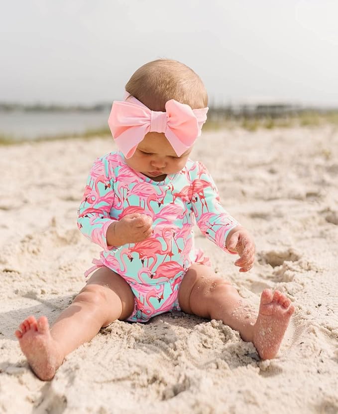 RuffleButtsÂŽ Girls Swim Bow Headband