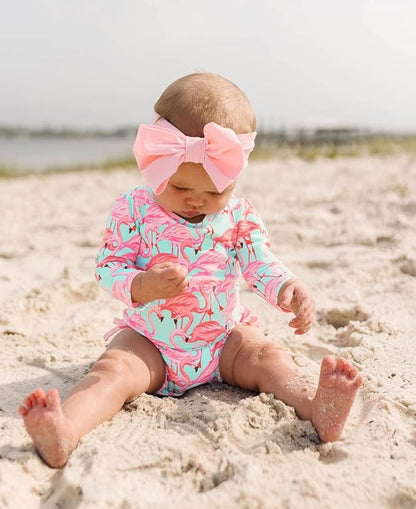 RuffleButtsÂŽ Girls Swim Bow Headband