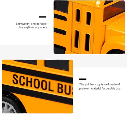 Gadpiparty 1pc School Bus Toy Car Yellow Bus Toy School
