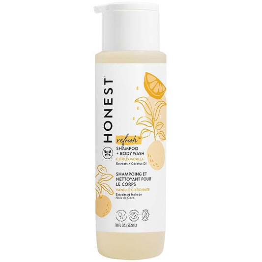 The Honest Company 2-in-1 Cleansing Shampoo + Body Wash | Gentle for Baby 18 fl
