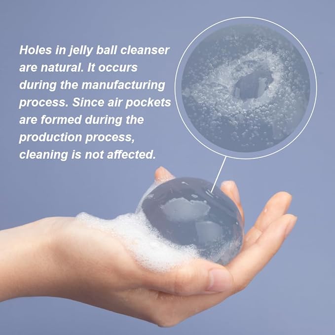 Be Bare Aqua Jelly Ball Cleanser, Daily Face Wash Korean (1.41oz)