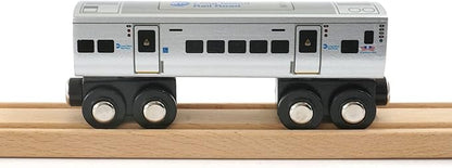 MUNI PALS Munipals Long Island Rail Road Wooden Railway M7 2-car Set–Child