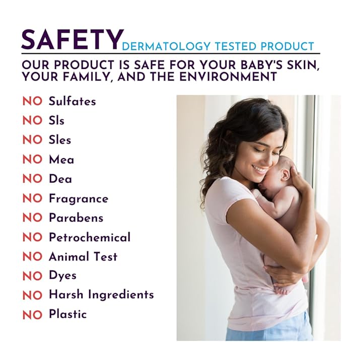 Baby Wash and Shampoo | Organic Baby Soap Bar 3 Bars