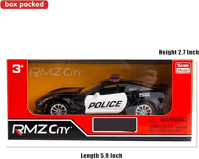 Compatible for Chevrolet Calvert C7 Police Car Model 1:36 Diecasting