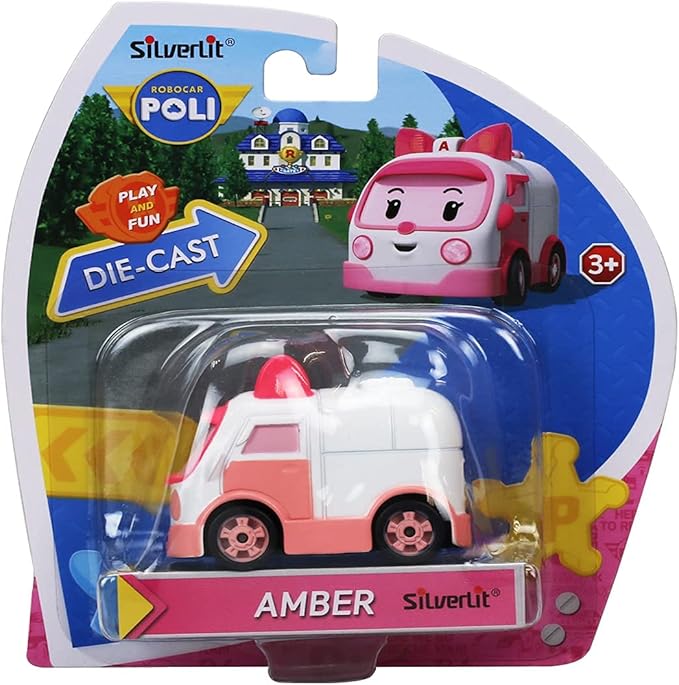 Robocar Poli, 3 Pack DIE-CAST Metal Toy Cars 1-5 Boys