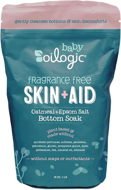 Oilogic Baby Essentials Oatmeal Epsom Salt Bath Soak, Skin &