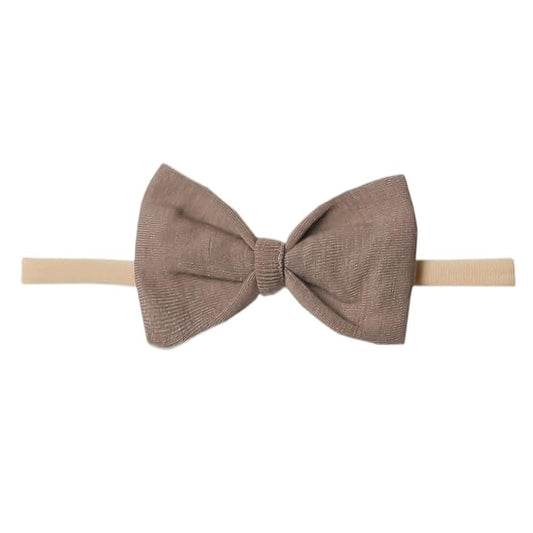 Copper Pearl Baby Bows: Stylish Headbands for Baby Girls, Premium Soft and Stretchy Baby Headbands
