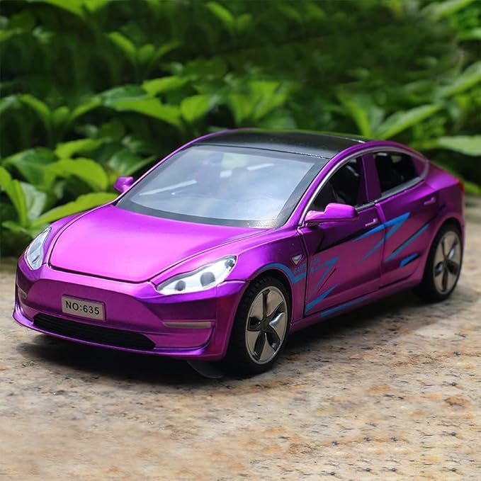 1:32 Scale Model 3 Alloy Car Model Diecast Toy Vehicles for Kids, car Model Toy，Pull Back Alloy Car with Lights and Music