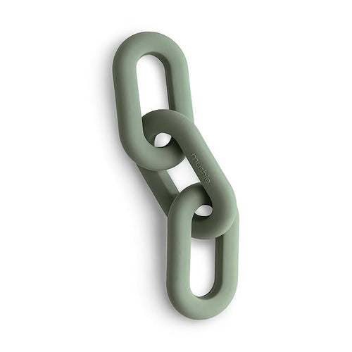 mushie Silicone Baby Links Teether Toy (Dried Thyme)