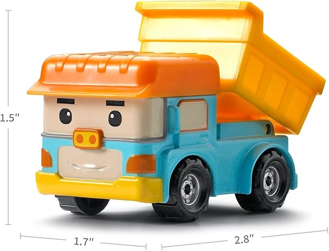 Robocar Poli, 5 Pack DIE-CAST Metal Toy Cars 1-5 Boys