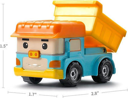 Robocar Poli, 5 Pack DIE-CAST Metal Toy Cars 1-5 Boys