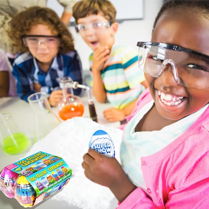 Be Amazing! Toys Egg-Cellent Experiment - 6 Pack Science Experiments for Children- Egg-Shaped Activity Kit for Boys and Girls - Easter Party Favor or Basket Stuffer - STEM for Kids 8+
