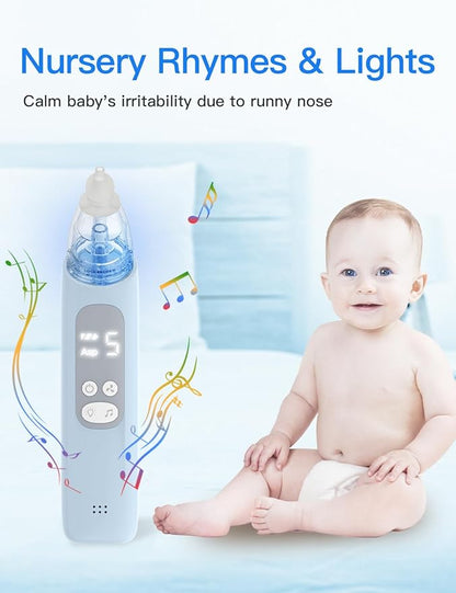 Baby Nasal Aspirator, Electric Nose Sucker with 5 Levels Suction