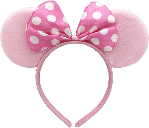 Mouse Ears Headband Shiny Mouse Ears Bows Hairband for Birthday