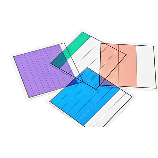 hand2mind Picture Grids for Fractions and Decimals, Math Classroom Manipulatives, Montessori Math Materials, Fraction Manipulatives for Elementary School, Math Teacher Supplies (Set of 60)