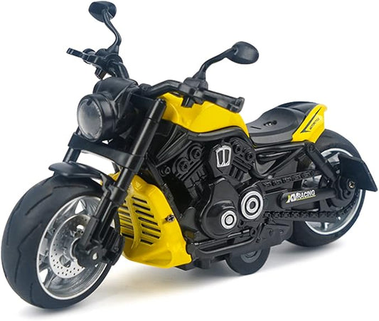Pull Back Motorcycle Toys - Toy Motorcycle with Flashing Light 3+ Kids