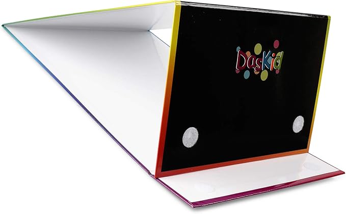 Tabletop Magnetic Easel & Blackboard with Chalkboard Design (2 Sides) 16 X 12.5” Includes: 4 Chalk Markers Drawing Art Black Board Educational Kids Toy