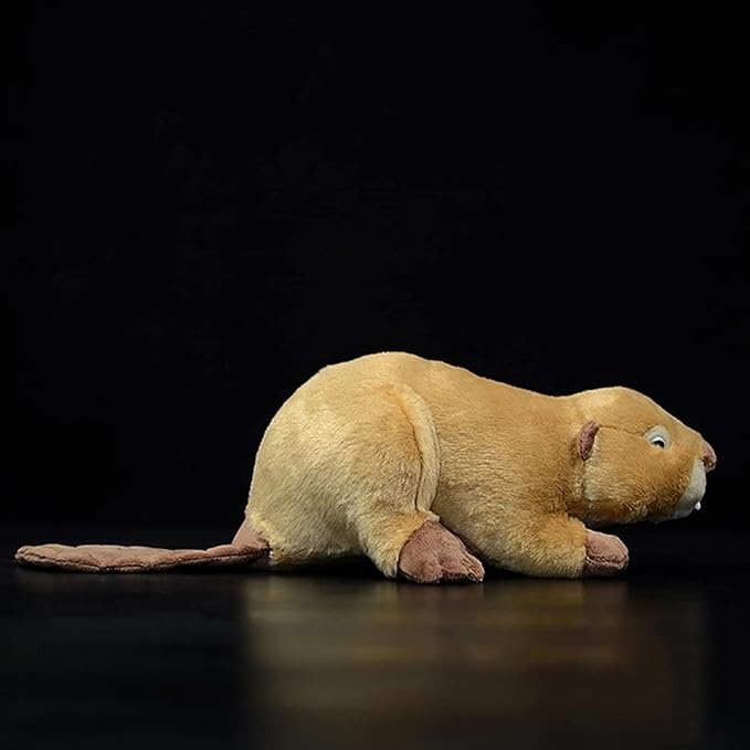 ZHONGXIN MADE Beaver Plush - Lifelike 12” Beaver Stuffed Animals Toy, Realistic Beaver Stuffed Soft Toys, Unique Plushie Toys Model Dolls Collection for Kids