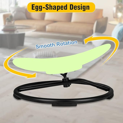 Kids Sensory Swivel Chair, Autism Spinning Chair for Kids Sensory, Sensory Toy Chair, Training Body Coordination, No Assembly Required (Light Green)