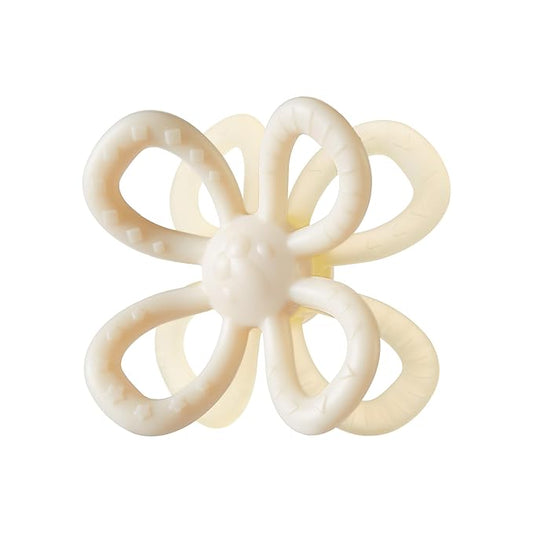 Baby Teething Toys, Silicone Teether Relief Soothing Sore Gums, Baby Chew Toys, Baby Toys 3-12 Months Beige