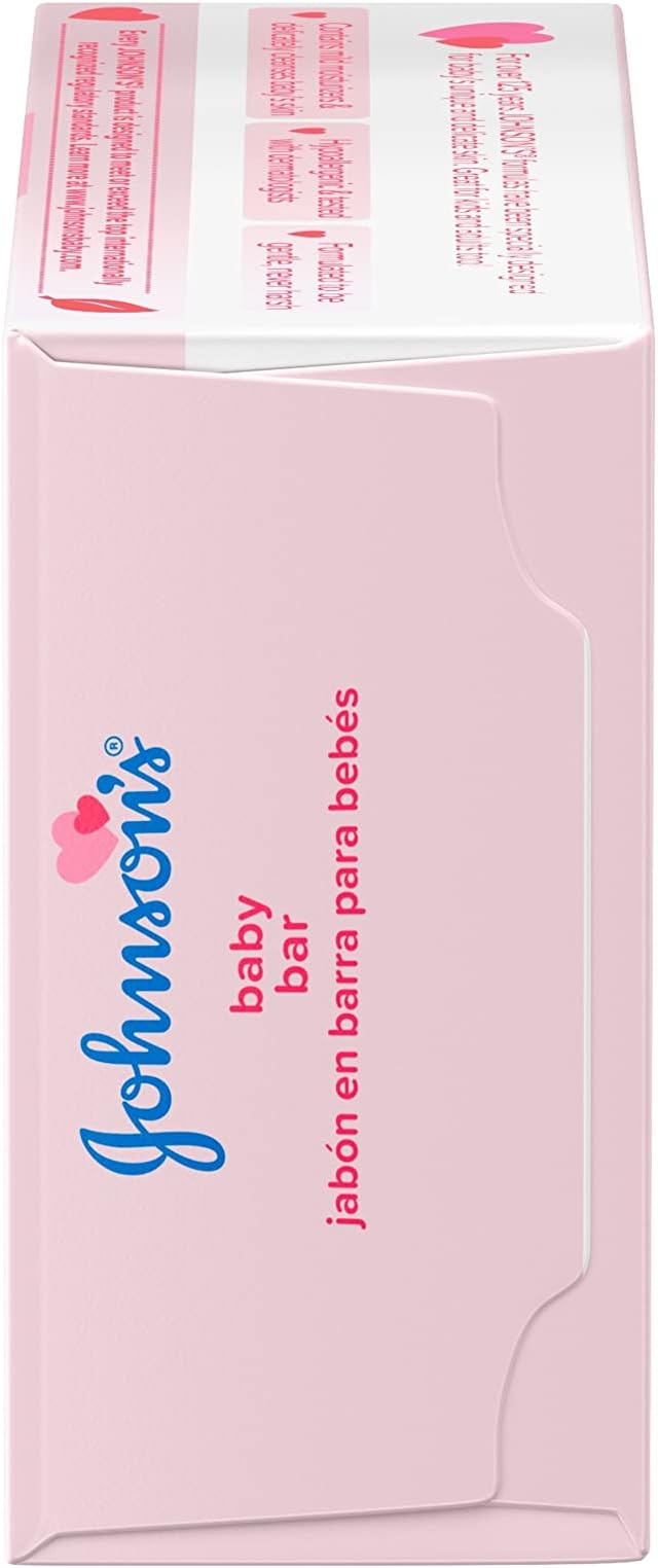 Johnson's Baby Body Soap Bar, Gentle for Baby Bath and Skin Care 3 oz 6)