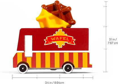 Candylab Toys CANDYCAR® Wooden Food Truck Collection - Waffle Van,