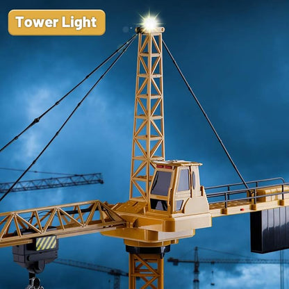 Mini Tudou RC Crane Toy,50.4 inch Tall 2.4GHz Remote Control Robotic Excavator 6,7,8,9 Boys