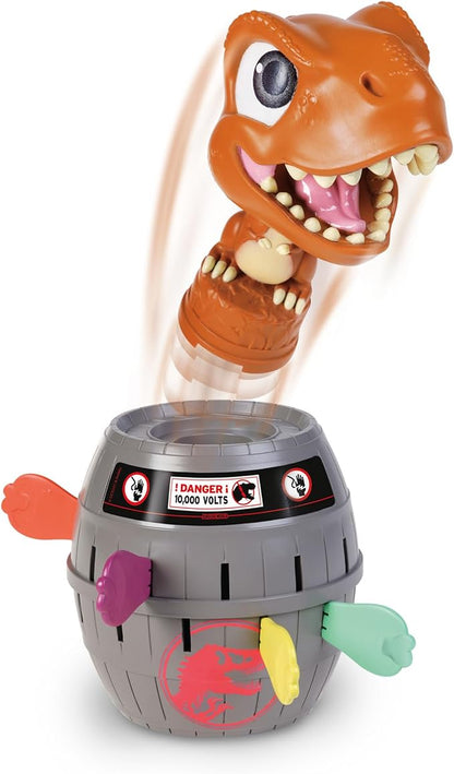 TOMY Pop Up T-Rex Kids Game - Family and Preschool Kids Games for Family Game Night - Kids Activities and Jurassic World Toys - Girls and Boys Games - 2-4 Players - Ages 4 Years and Up