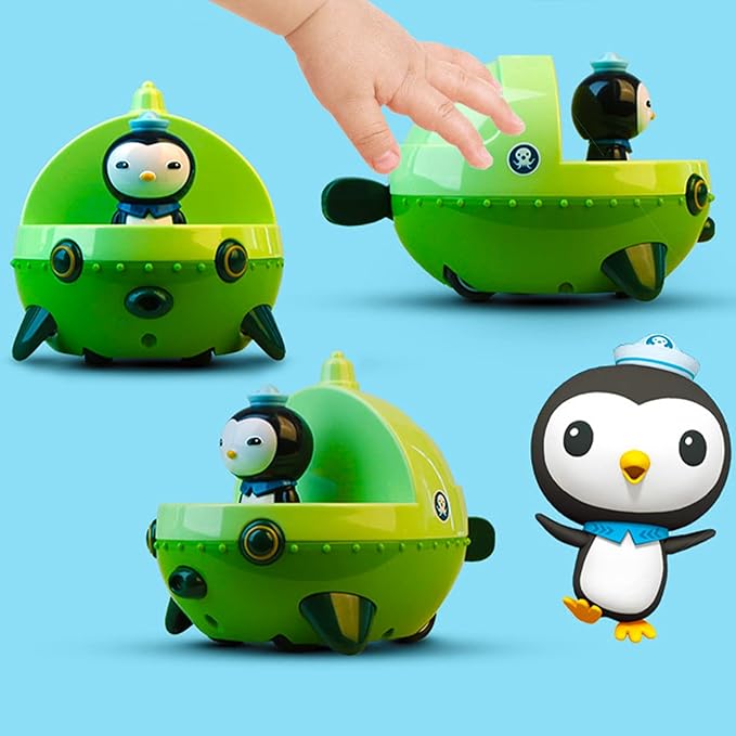 GUP Toy, 3Pcs GUP Racers Vehicle Rescue Ship Pull Back 3 Vehicle 3 Figure