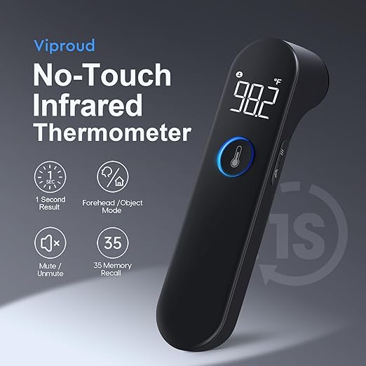 No-Touch Forehead Thermometer for Adults and Kids, Fast Accurate Baby