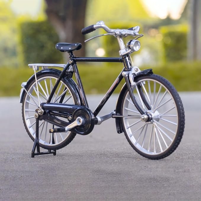 HOMSFOU Alloy Mini Bicycle with Inflator: Miniature Bike 1: 10