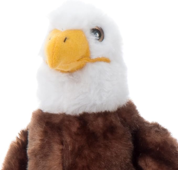 The Petting Zoo Bald Eagle Stuffed Animal, Gifts for Kids, Wild Onez Zoo Animals, Bald Eagle Plush Toy 9 inches