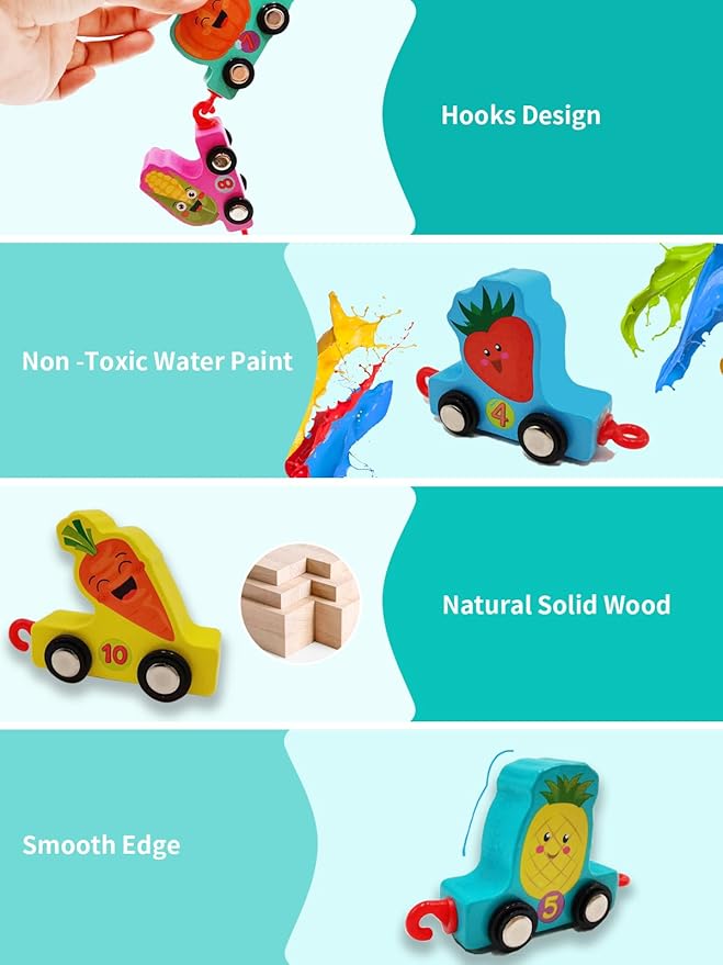Toddler Toys for 2 4 3 Year Old Boys and 2-5 Montessori 2 Year 11 PCS