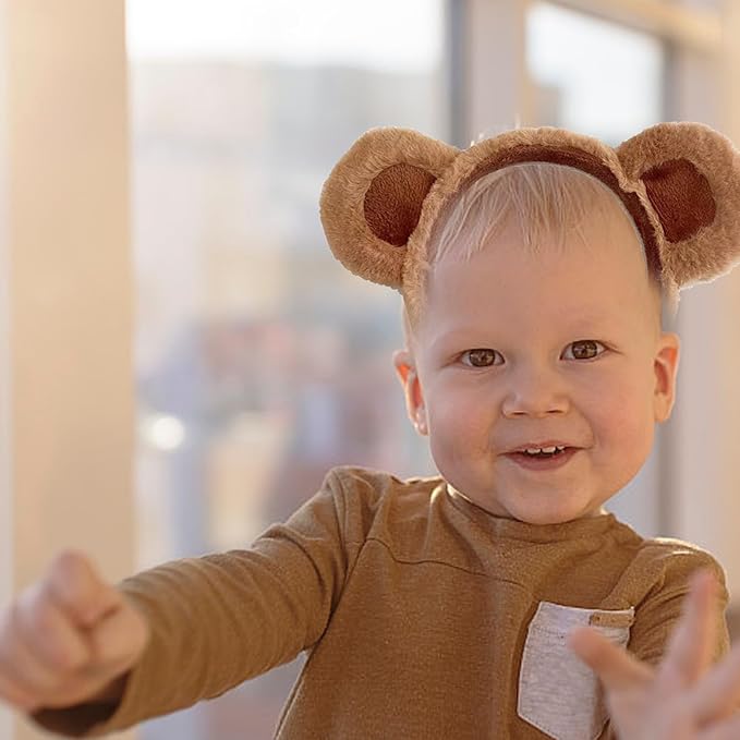 Bear Ears Headband Adult - 1Pcs Plush Halloween Ears