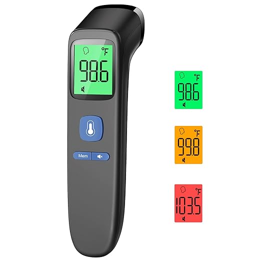 Digital Thermometer for Adults and Kids, Fast Accurate Thermometer with Fever Alarm 1S Reading