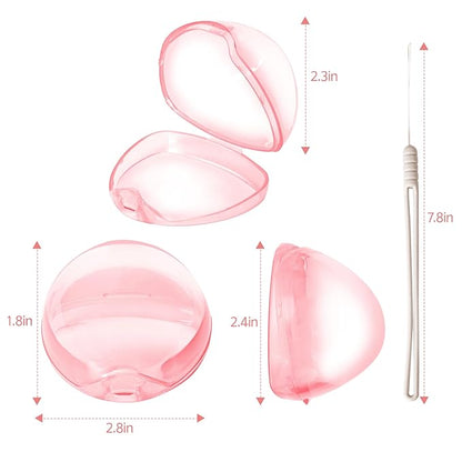 Pacifier Case,6 Pack BPA Free Pacifier Holder Case with Lanyard for Diaper Bag